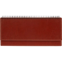 Планинг датированный 2026, коричн, 303х150 мм, 120стр, Agenda