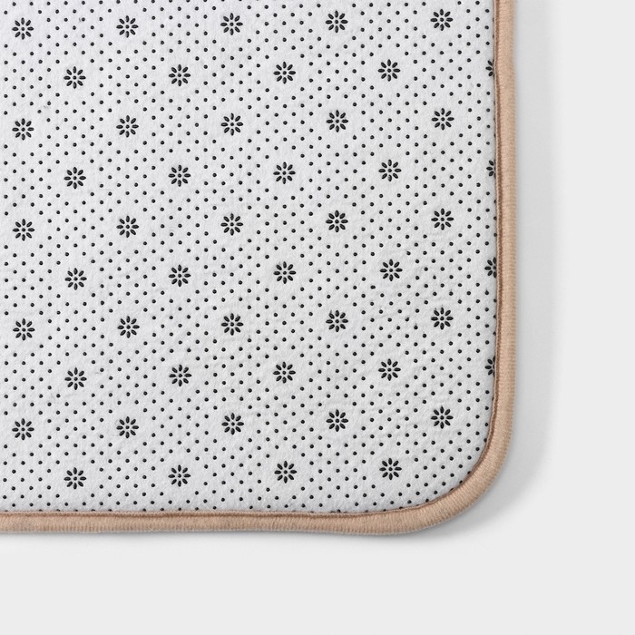 Коврик для ванной и туалета Доляна «Галька», 40×60 см, цвет бежевый Коврик для ванной и туалета Доляна «Галька», 40×60 см, цвет бежевый