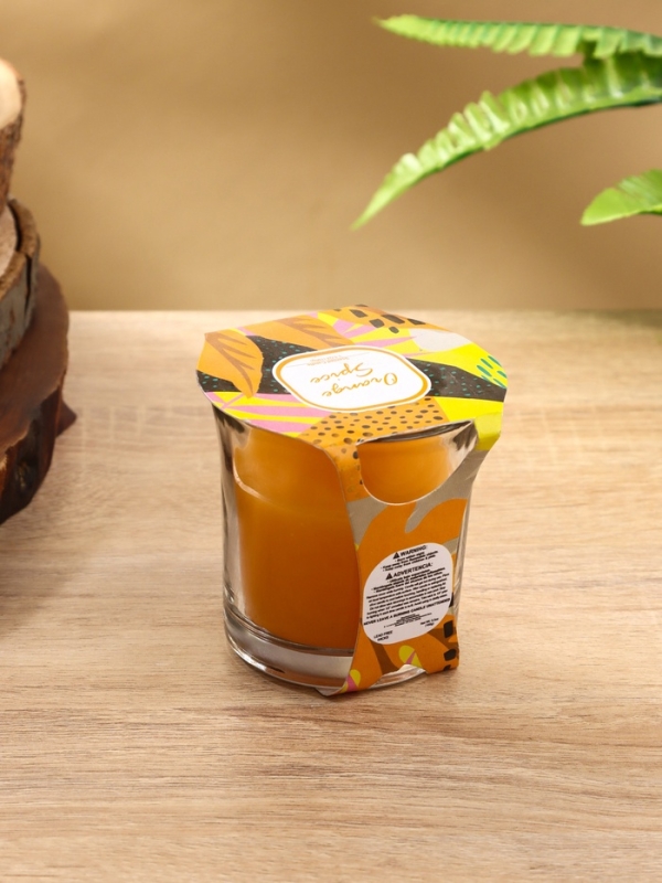 Свеча ароматическая "Candle" 100 гр, апельсиновые специи