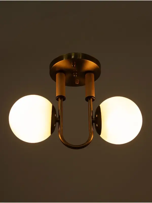 Люстра &laquo;Донна&raquo; 2&times;40 Вт Е27 черный/латунь 37&times;15&times;25 см