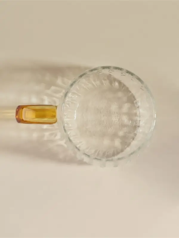 Кружка SL Home Wheat, 350 мл, 12&times;9&times;7.8 см, жёлтая ручка, стекло, прозрачная