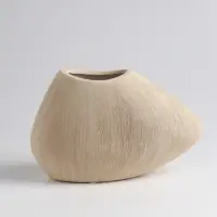 Ваза «Итика», 14×20 см, керамика, бежевая