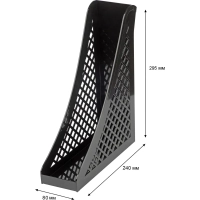 Лоток вертикальный Attache 80мм черный