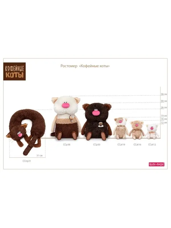Мягкая игрушка &laquo;Кот Капучино&raquo;, 19 см