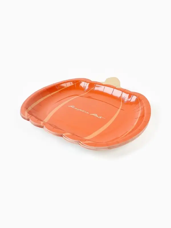 Тарелка одноразовая бумажная «Тыква»