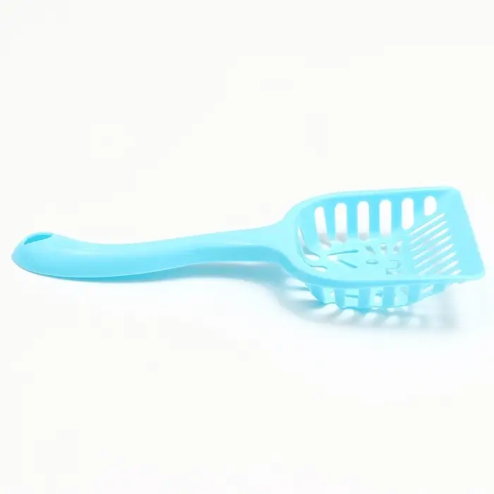 Совок фигурный &laquo;Кот&raquo; с эргономичной ручкой, 28&times;10 см, голубой