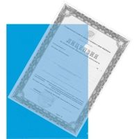 Папка уголок 150 мкм Элементари, синий 20шт/уп Россия