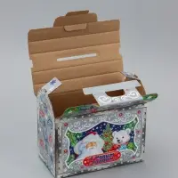 Коробка Новогодняя подарочная "Серебро" 22 х 19,5 х 13,5 см Коробка Новогодняя подарочная "Серебро" 22 х 19,5 х 13,5 см