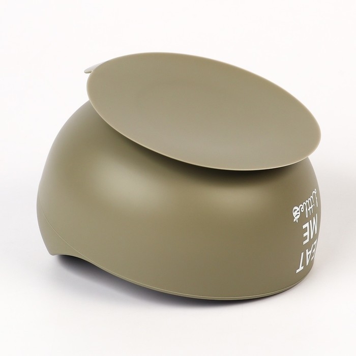 Тарелка детская на присоске и столовые приборы, M&B, зеленый Тарелка детская на присоске и столовые приборы, M&B, зеленый