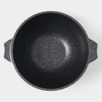 Казан Мечта &laquo;Гранит Star&raquo;, 4 л, литые ручки, антипригарное покрытие, стеклянная крышка, литой алюминий, тёмно-синий