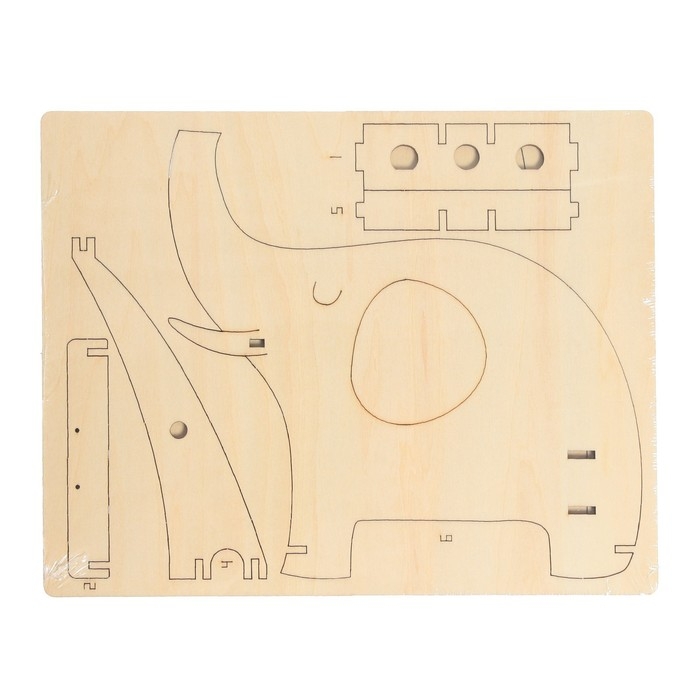 Электронный конструктор «Весёлый слон», 26 элементов, наклейки Электронный конструктор «Весёлый слон», 26 элементов, наклейки