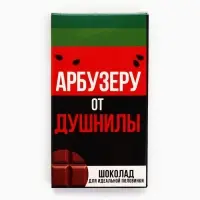 Шоколад молочный &laquo;Арбузеру от душнилы&raquo;, 27 г