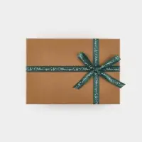 Лента атласная &laquo;Снежинки&raquo;, 1.5 см &times; 5 м, зеленая