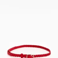 Ремень жен 03-01-01-01, Июнь2501, 1,8*0,3*110 см, без винта, пряж золото, 1 прокол, красный 109031 Ремень жен 03-01-01-01, Июнь2501, 1,8*0,3*110 см, без винта, пряж золото, 1 прокол, красный 109031