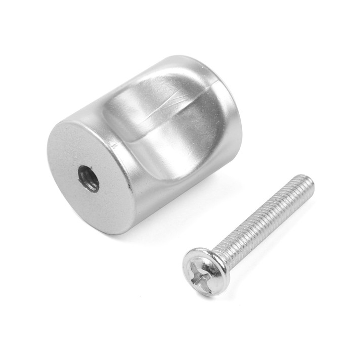 Ручка-кнопка CAPPIO РК102, d=18 мм, пластик, цвет матовый хром, 8 шт. Ручка-кнопка CAPPIO РК102, d=18 мм, пластик, цвет матовый хром, 8 шт.