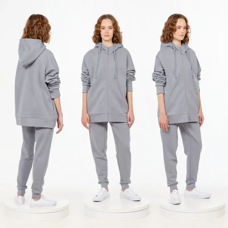 Толстовка унисекс H3, серая, размер XS/S Толстовка унисекс H3, серая, размер XS/S