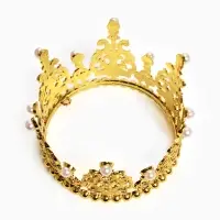 Топпер для торта &laquo;Корона&raquo;, витая, 12.5&times;7 см, золотой