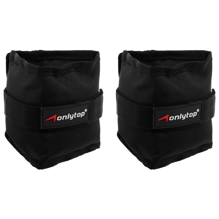 Утяжелители ONLYTOP, 2 шт. х 1 кг, цвет чёрный Утяжелители ONLYTOP, 2 шт. х 1 кг, цвет чёрный
