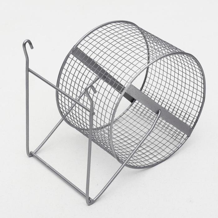 Колесо для грызунов металлическое, сетчатое, 14 см, хром Колесо для грызунов металлическое, сетчатое, 14 см, хром