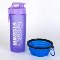 Набор поилка и миска силиконовая "Милота" Набор поилка и миска силиконовая "Милота"