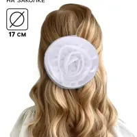 Бант для волос на резинке, d=17 см