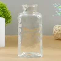 Ваза для цветов &laquo;Уинстон&raquo;, овальная, 250 мл, 14&times;7&times;5 см, стекло, прозрачная