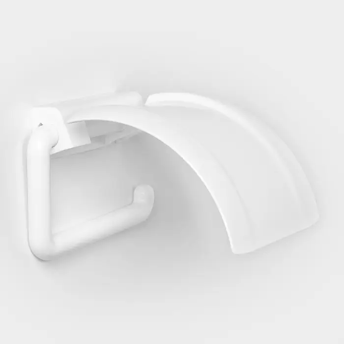 Держатель для туалетной бумаги IDEA, пластик, 6&times;17&times;4.5 см, белый