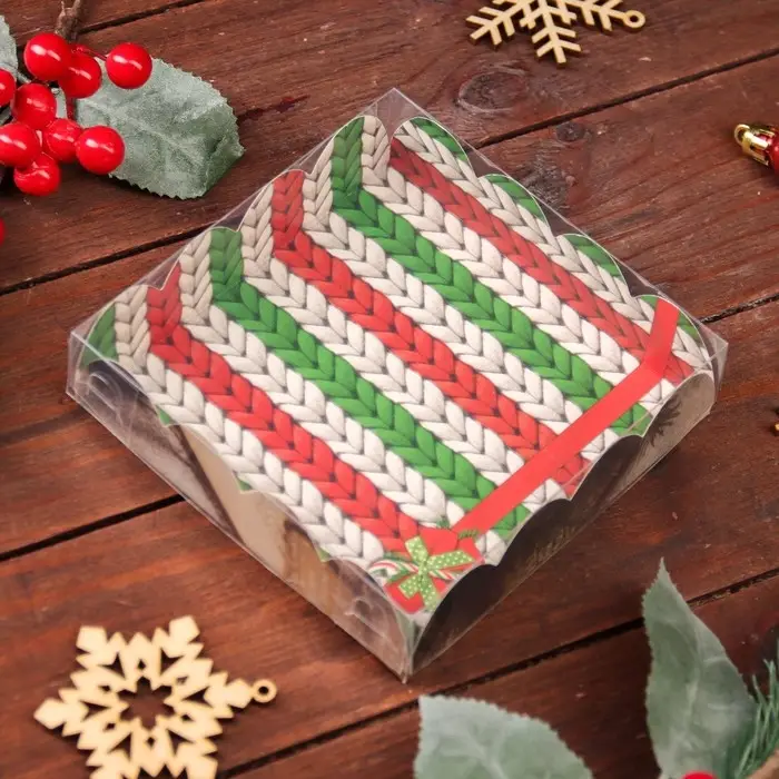 Коробка для печенья, «Вперед за мечтой», 12×12×3 см, Новый год