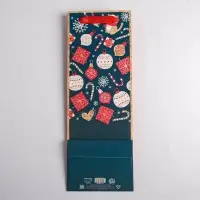 Пакет под бутылку &laquo;Счастья в новом году&raquo;, 13&times;36&times;10 см