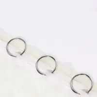 Кольцо для карниза, разъёмное, d=32/38 мм, 10 шт., цвет серебряный