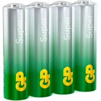 Батарейка GP Super эконом AA/LR6/15A 4шт/уп 15ARS-2SB4/GP24AA21RA-2CRS4