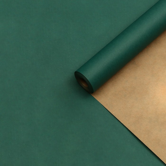 Бумага упаковочная крафт  Бумага упаковочная крафт "Мокрый тропический лес", 0,7 х 10 м, 70 г