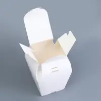 Универсальная подарочная коробка складная, для кулича, 15.5&times;8.1&times;8.1 см, белая