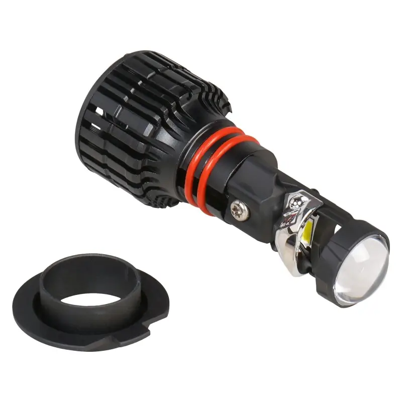 Лампа светодиод. H7 LED LENS, 50Вт, 6800Лм (3400Лм x 2), 6500К, 12/24В, кмпл. 2 шт.