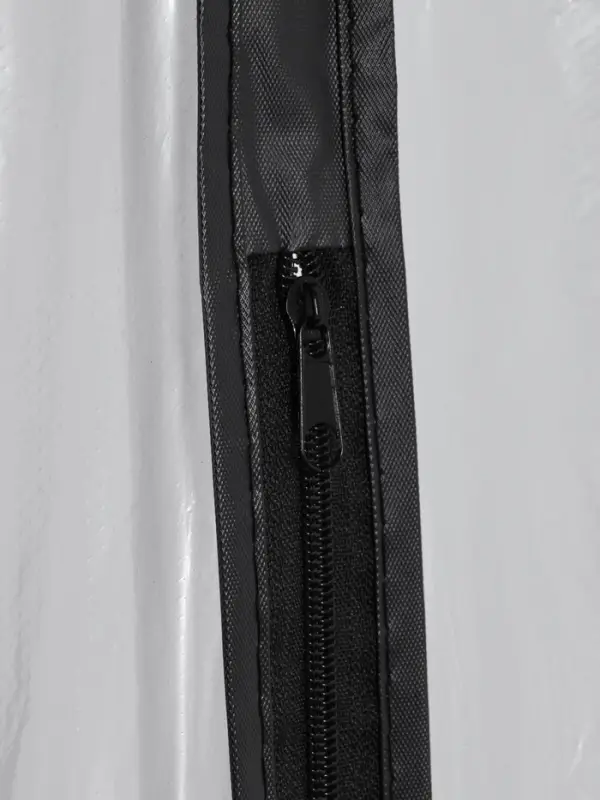 Чехол для одежды Доляна, 60&times;137 см, прозрачный, серый