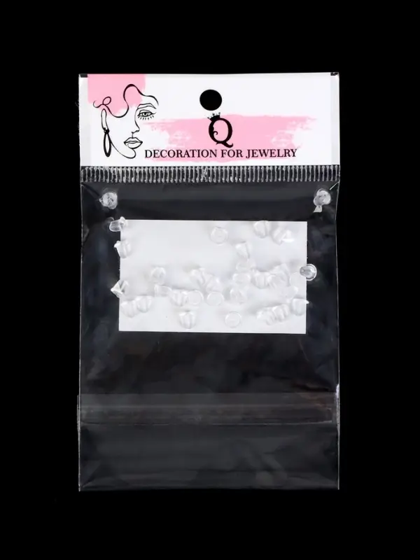 Заглушки для сережек, швенз, пусет силиконовые для швенз и пусет (набор 30 шт. ), 4×5 мм Заглушки для сережек, швенз, пусет силиконовые для швенз и пусет (набор 30 шт. ), 4×5 мм