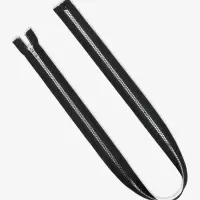 Молния &laquo;Трактор&raquo;, №5, разъёмная, декоративное звено &laquo;Квадрат&raquo;, замок автомат, 80 см, чёрная