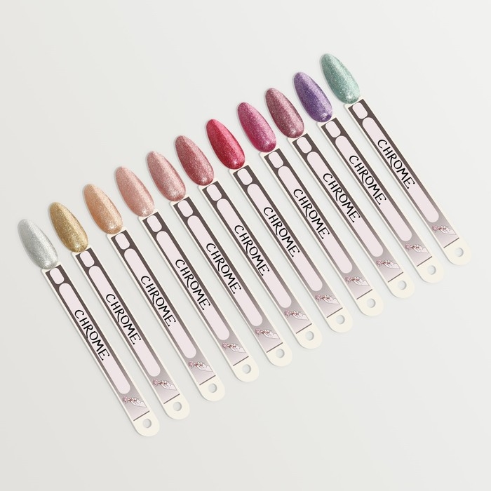 Гель лак для ногтей, «CHROME», шиммерный, 3-х фазный, 8мл, LED/UV, цвет золотистый (005) Гель лак для ногтей, «CHROME», шиммерный, 3-х фазный, 8мл, LED/UV, цвет золотистый (005)