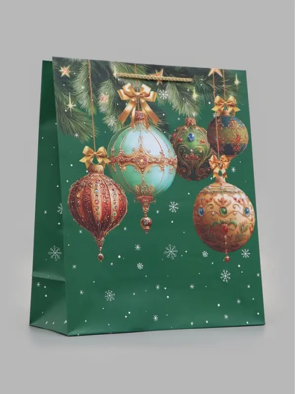 Пакет подарочный &laquo;Новогодний шик&raquo;, 26&times;12&times;32 см