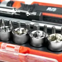 Отвертка реверсивная с насадками (28 предметов) AVS ORS28