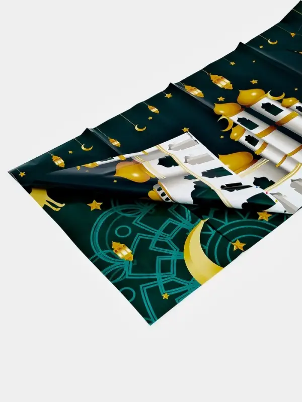 Скатерть "Eid Mubarak" 137х183 см, цвет зеленый