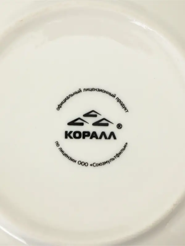 Чайная пара КОРАЛЛ &laquo;Ёжик в тумане&raquo;, 400 мл, фарфор, белая