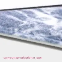 Коврик для ванной и туалета Доляна &laquo;Мрамор&raquo;, 45&times;120 см