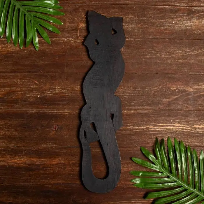 Панно настенное дерево  Панно настенное дерево "Геккон с яркими лапками" 1,2х11х50 см