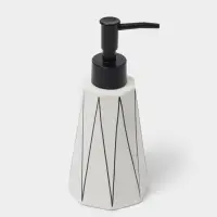 Аксессуары для ванной &laquo;Локо&raquo;, 4 предмета, дозатор для мыла 280 мл, мыльница, 2 стакана 250 мл, белые