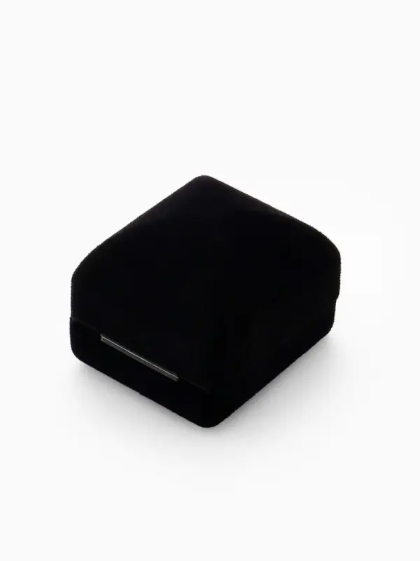 Футляр под серьги, кольцо &laquo;Традиции&raquo;, бархатный, 4.5&times;5 см, чёрный