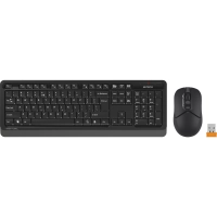 Набор клавиатура+мышь A4Tech Fstyler (FG1012 BLACK) клав:черн/сер мышь:черн