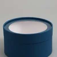 Набор подарочных коробок 2 в 1 круглых, морской, с окном, 21&times;11 - 18&times;10 см