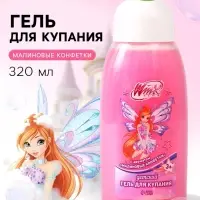 Детский гель для купания, аромат: малиновые конфеты, 320 мл, &laquo;Винкс&raquo;