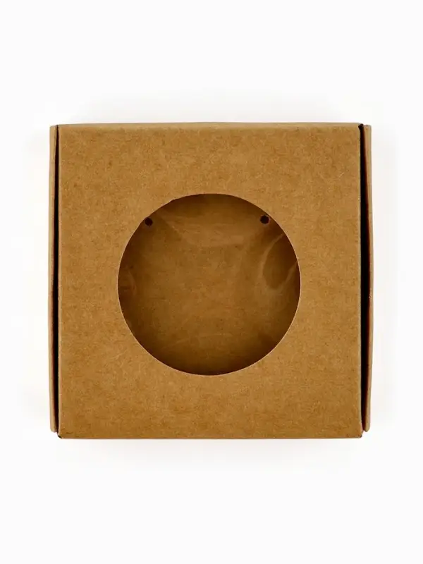 Коробка под бижутерию с окном «Круг», 7.5 х 7.5 х 3 см